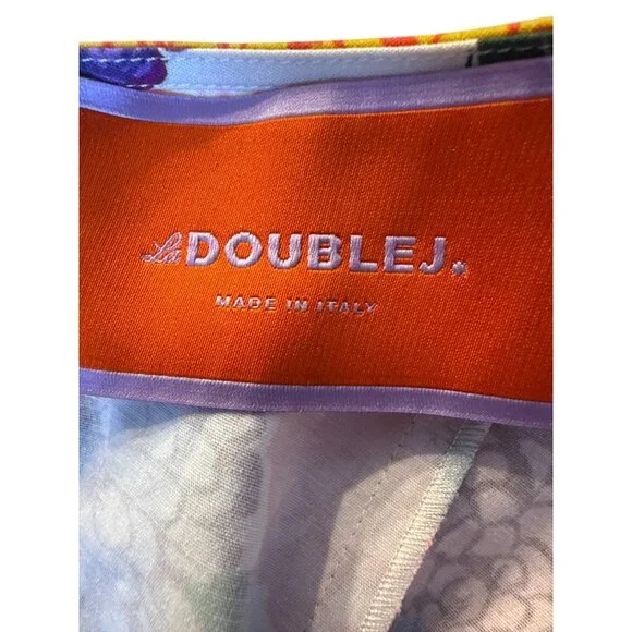 La DoubleJ Made In Italy Mini Sexy Dress Floral Print Spring Summer Size M EUC - Picture 5 of 6